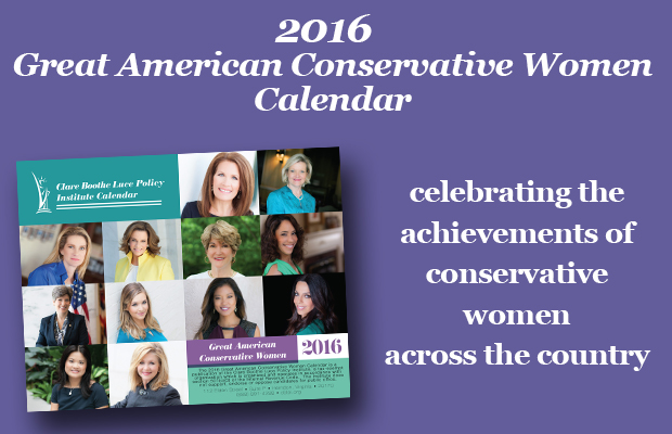 Order your copy of the 2016 Great American Conservative Women Calendar