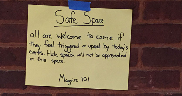 “Safe Spaces” Are Unsafe for Free Exchange of Ideas