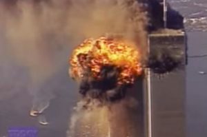 Second plane hits the World Trade Center 9-11-2001