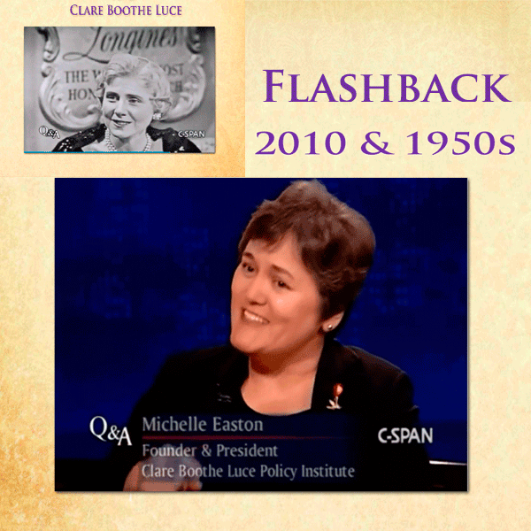 25th Anniversary Flashback: Michelle Easton and Clare Boothe Luce